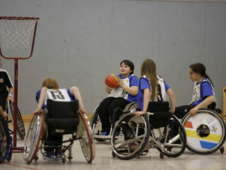 Mini-Rollstuhlbasketball beim Jurobacup in Köln