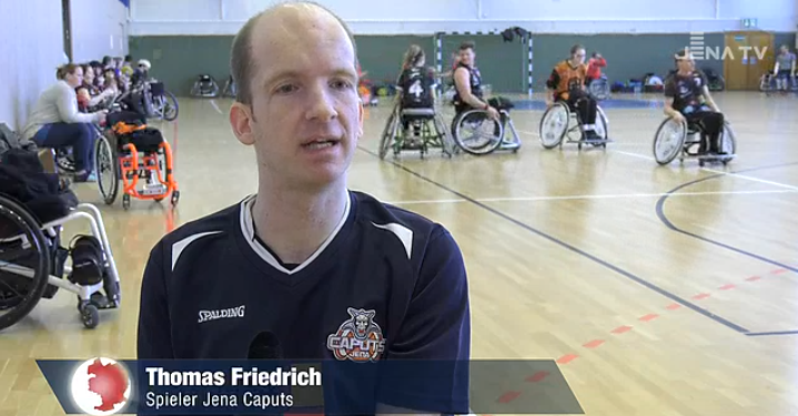 Thomas Friedrich spricht im Bericht zum Heimspieltag bei Jena TV